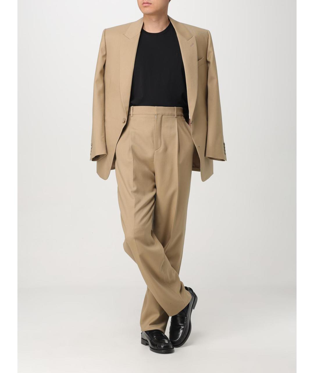 SAINT LAURENT Черная хлопковая футболка, фото 3