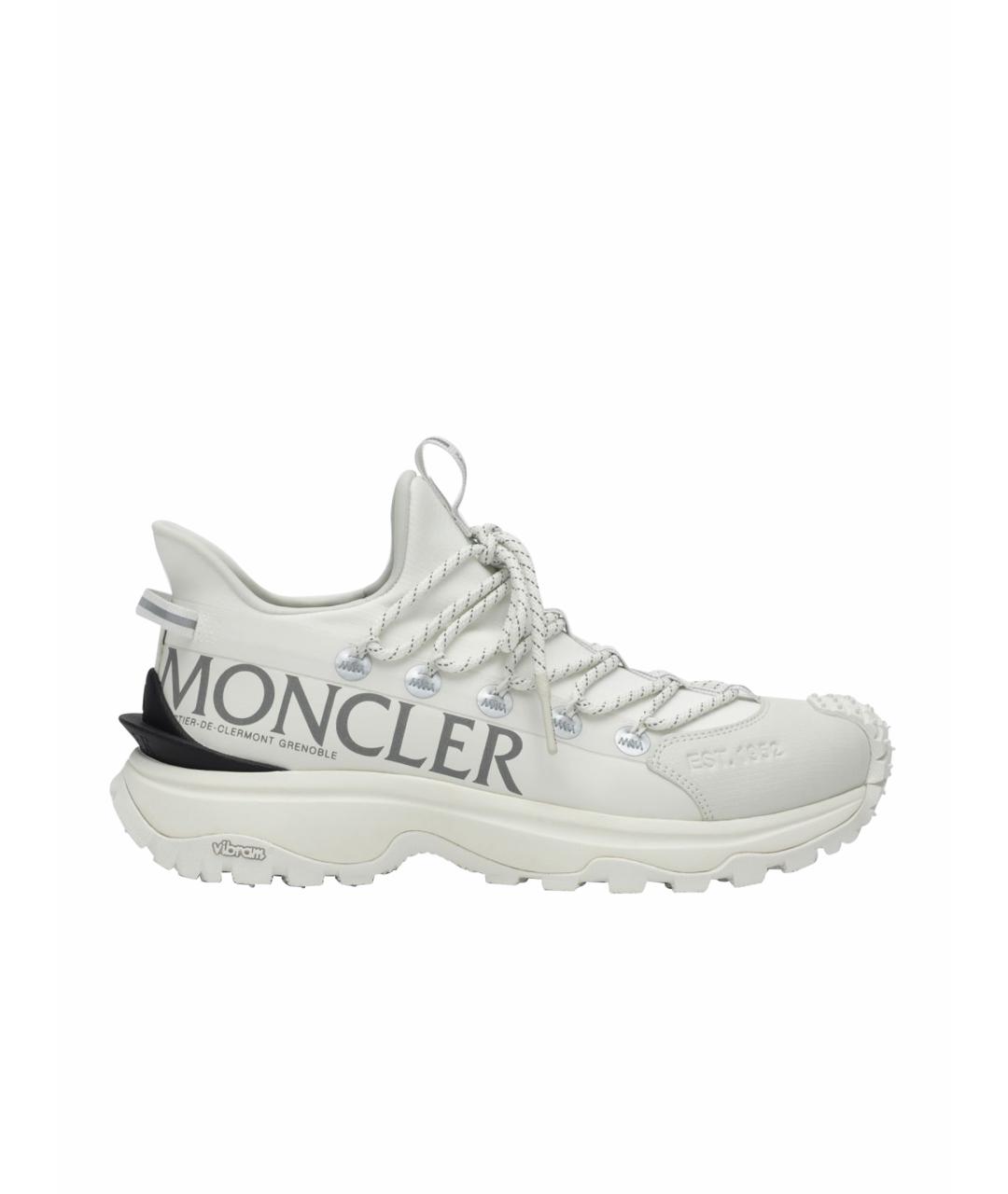 MONCLER Белые синтетические кроссовки, фото 2