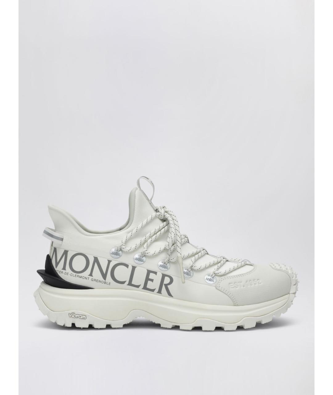 MONCLER Белые синтетические кроссовки, фото 5