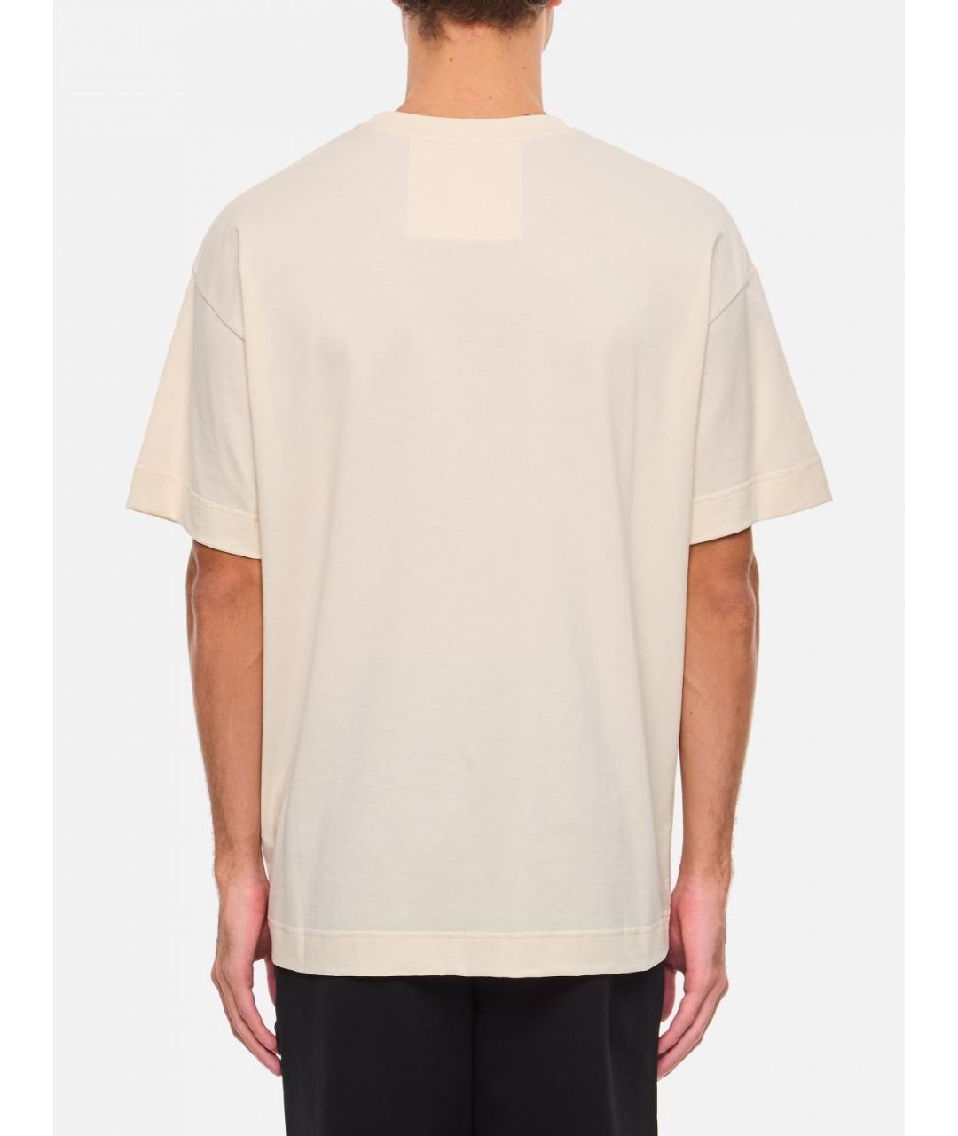 GIVENCHY Бежевая хлопковая футболка, фото 4