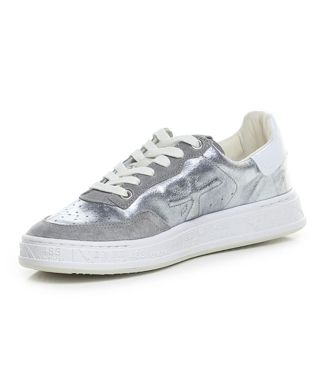 PREMIATA Серебряные кеды, фото 5