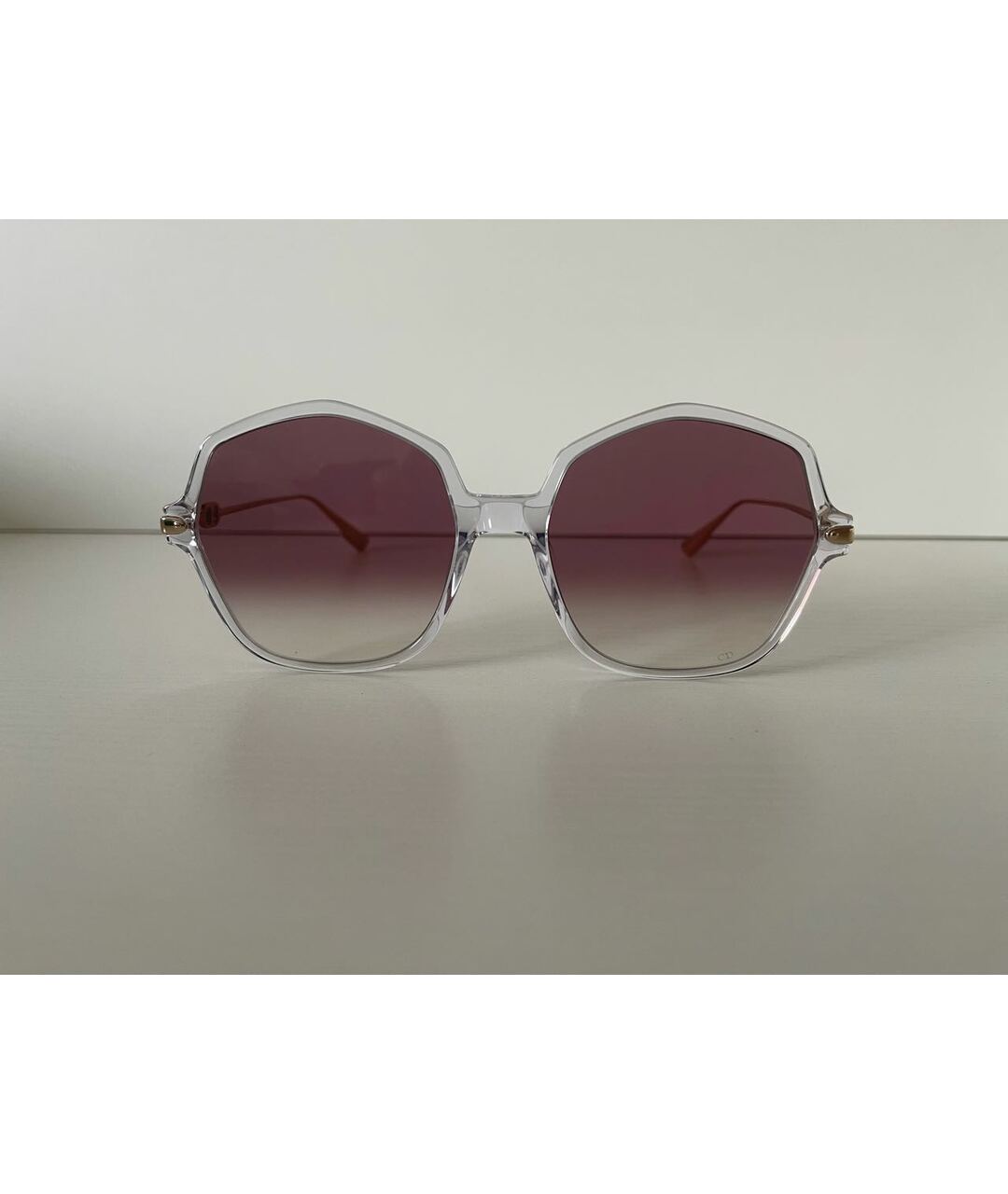 CHRISTIAN DIOR PRE-OWNED Розовые пластиковые солнцезащитные очки, фото 5