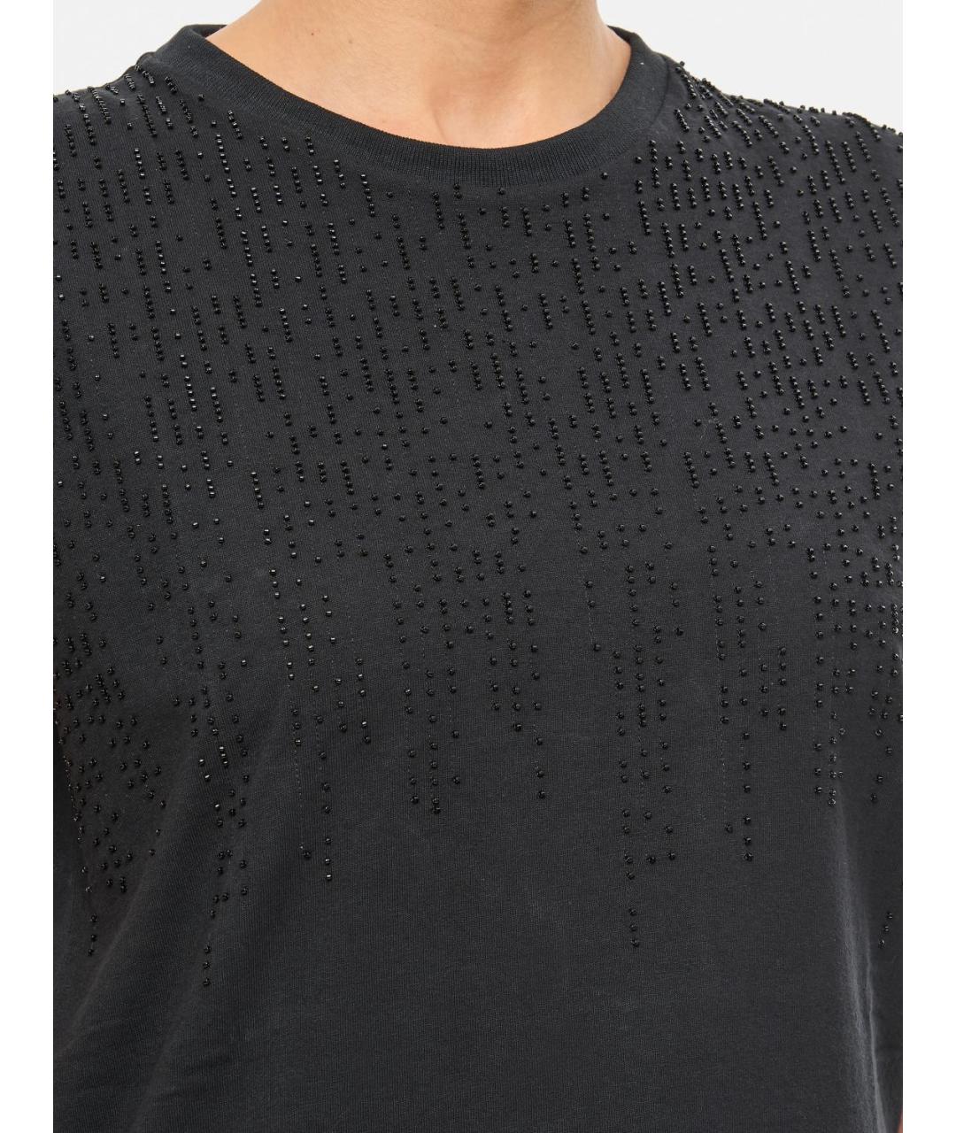 GOLDEN GOOSE DELUXE BRAND Черная майка, фото 5