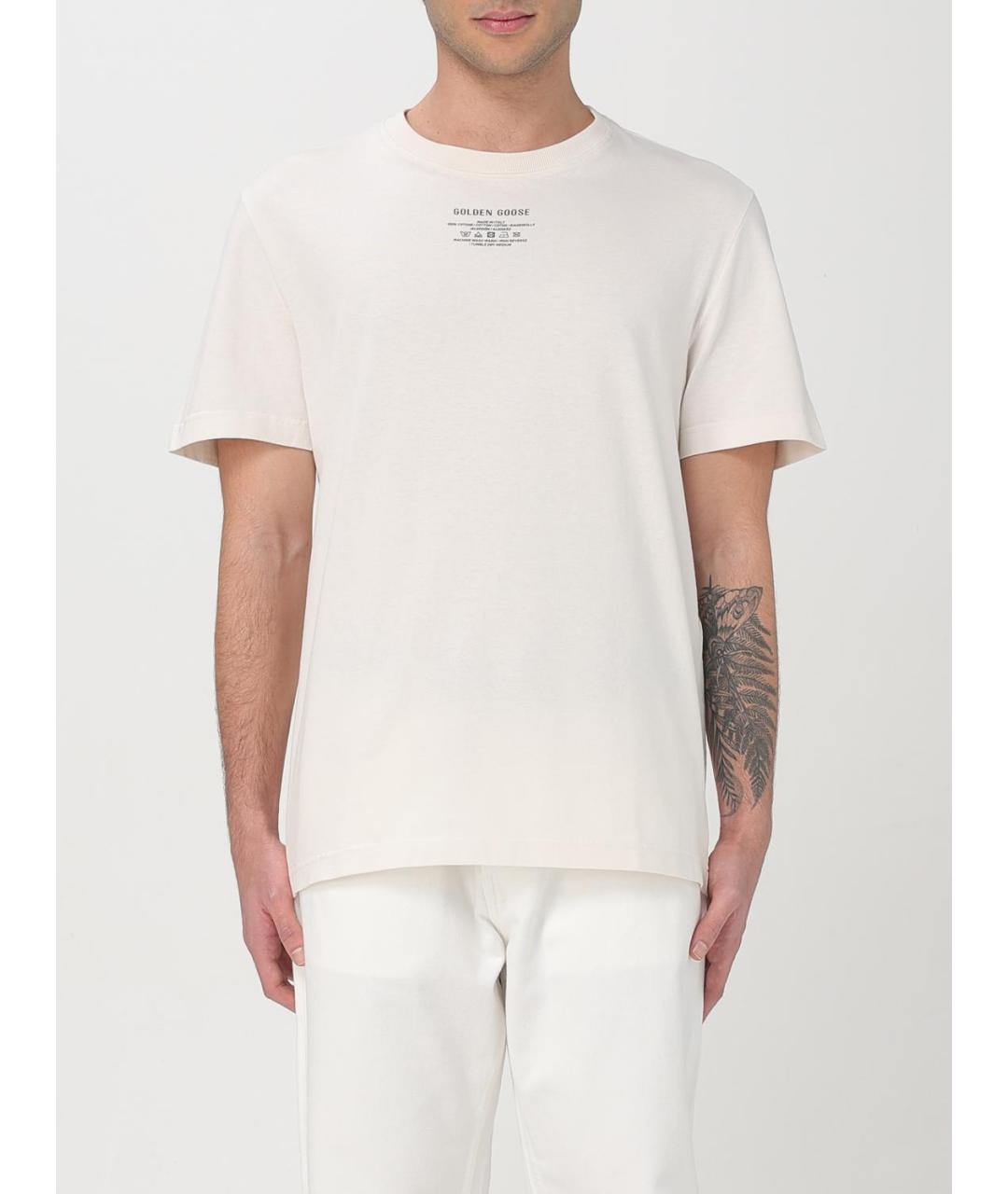 GOLDEN GOOSE DELUXE BRAND Белая футболка, фото 2
