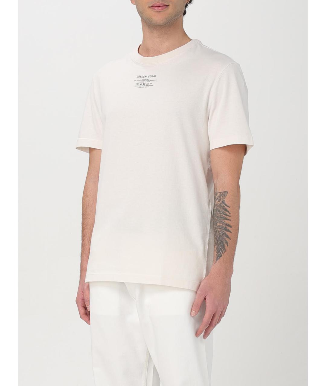 GOLDEN GOOSE DELUXE BRAND Белая футболка, фото 5