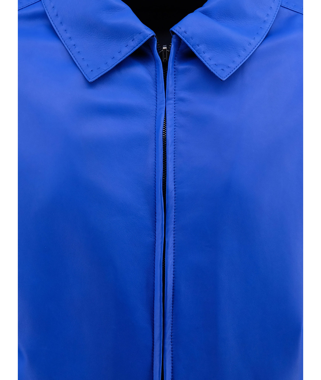 BRIONI Синяя кожаная куртка, фото 3