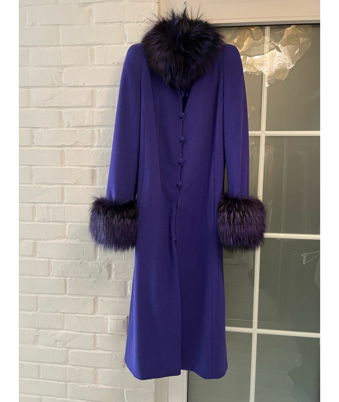 M.MEERSTEIN Фиолетовое кашемировое пальто, фото 3