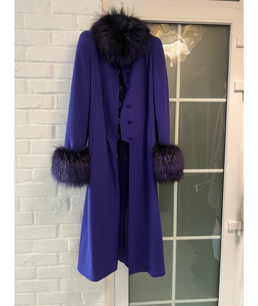 M.MEERSTEIN Фиолетовое кашемировое пальто, фото 2