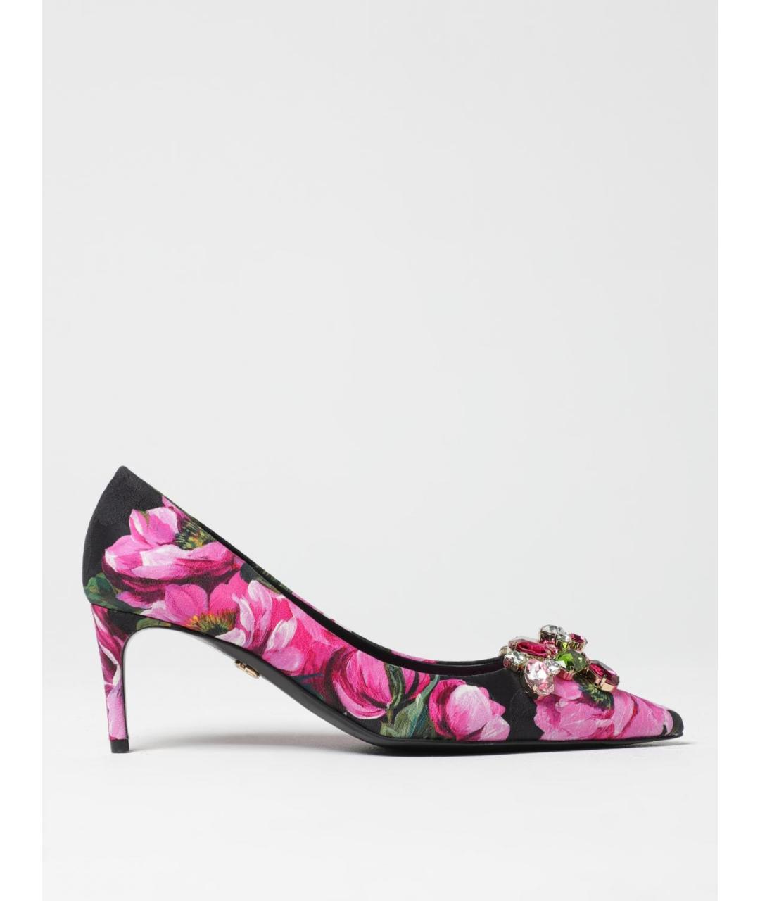 DOLCE&GABBANA Мульти текстильные туфли, фото 5