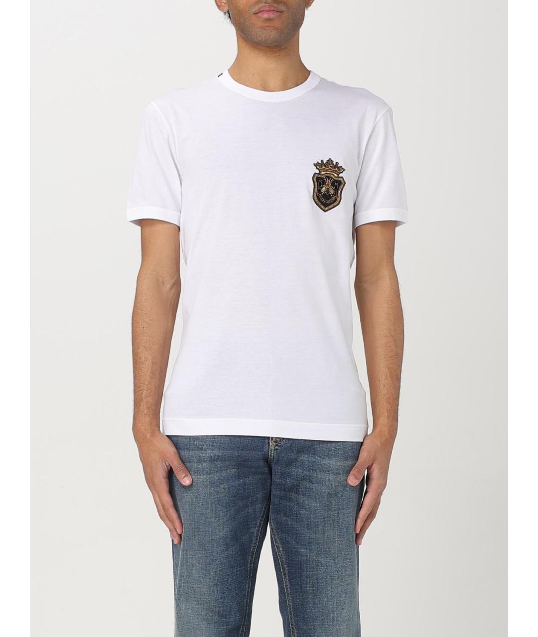 DOLCE&GABBANA Белая футболка, фото 2