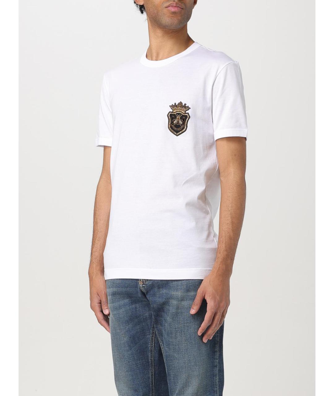 DOLCE&GABBANA Белая футболка, фото 5