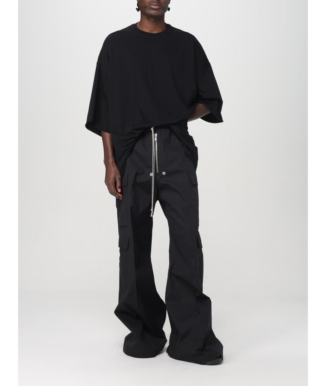 RICK OWENS Черная футболка, фото 3