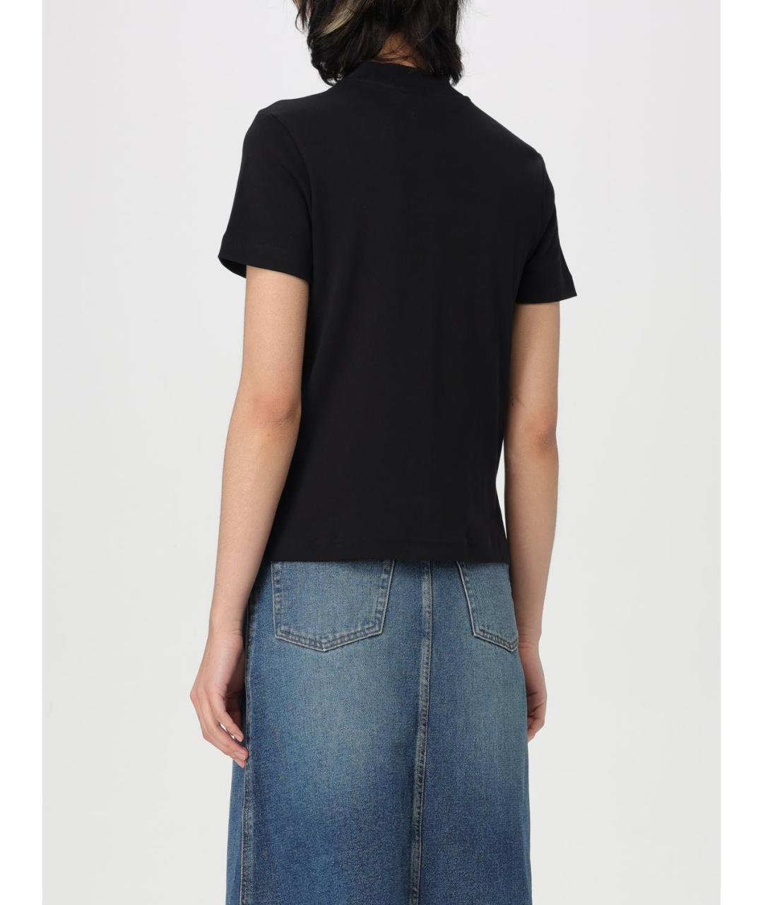 A.P.C. Черная хлопковая футболка, фото 3