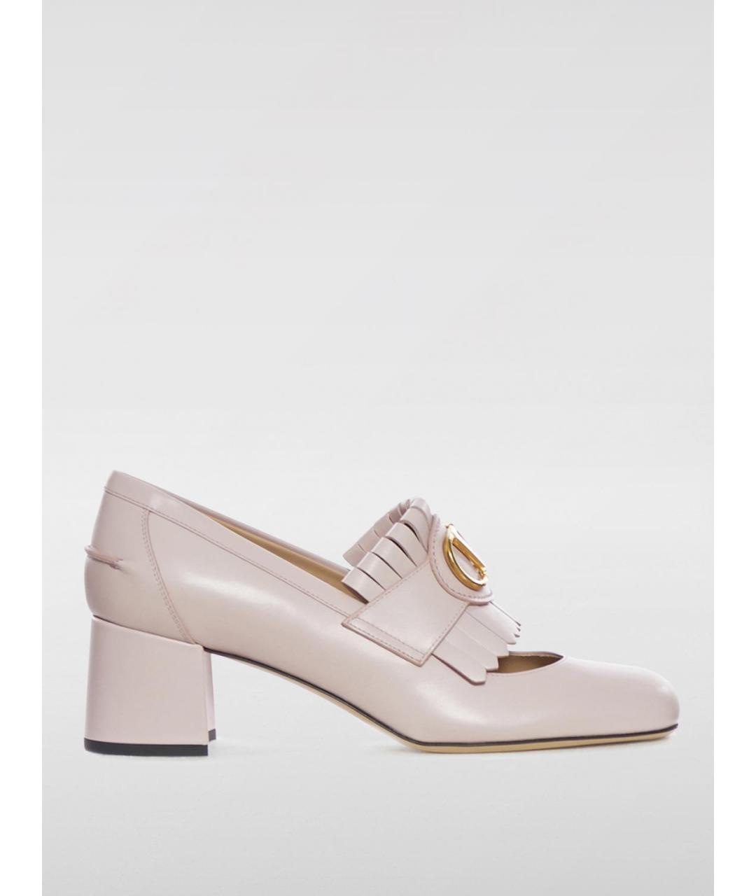 VALENTINO Розовые кожаные туфли, фото 4