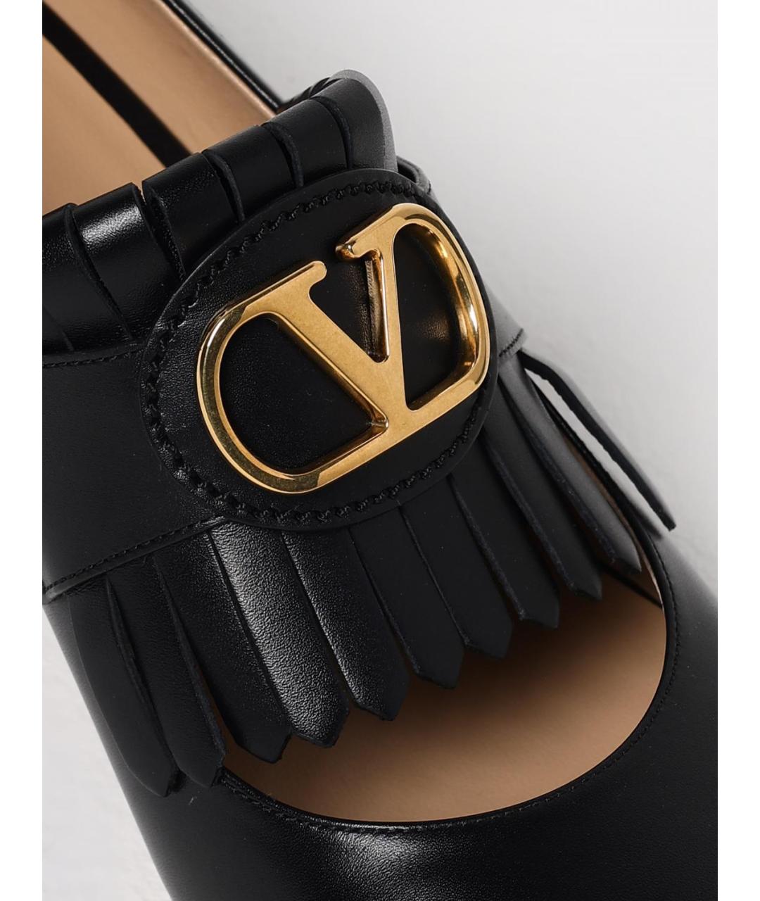 VALENTINO Черные кожаные туфли, фото 4