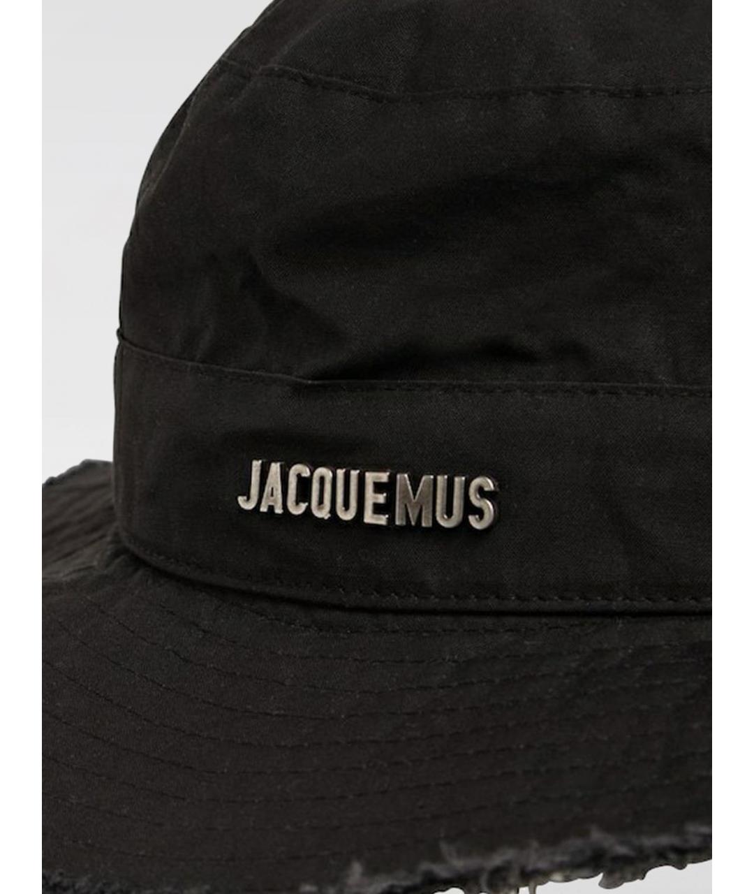 JACQUEMUS Черная хлопковая кепка, фото 4