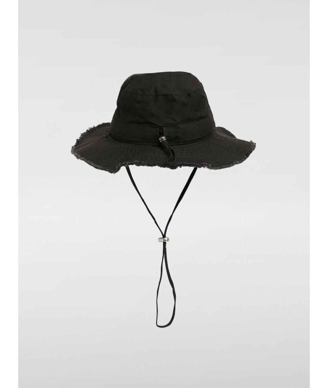 JACQUEMUS Черная хлопковая кепка, фото 3