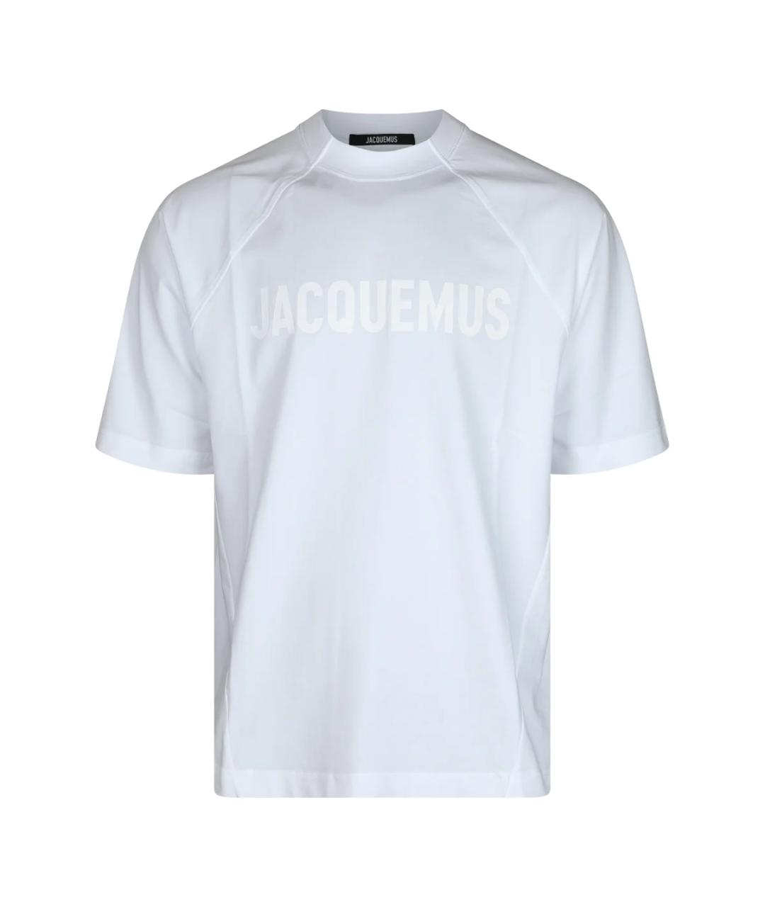 JACQUEMUS Белая хлопковая футболка, фото 1