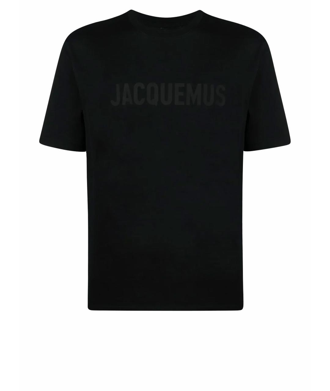 JACQUEMUS Черная хлопковая футболка, фото 1