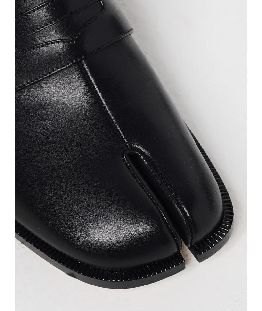 MAISON MARGIELA Черные кожаные лоферы, фото 4
