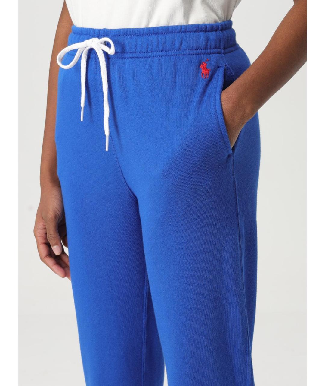 POLO RALPH LAUREN Синие прямые брюки, фото 5