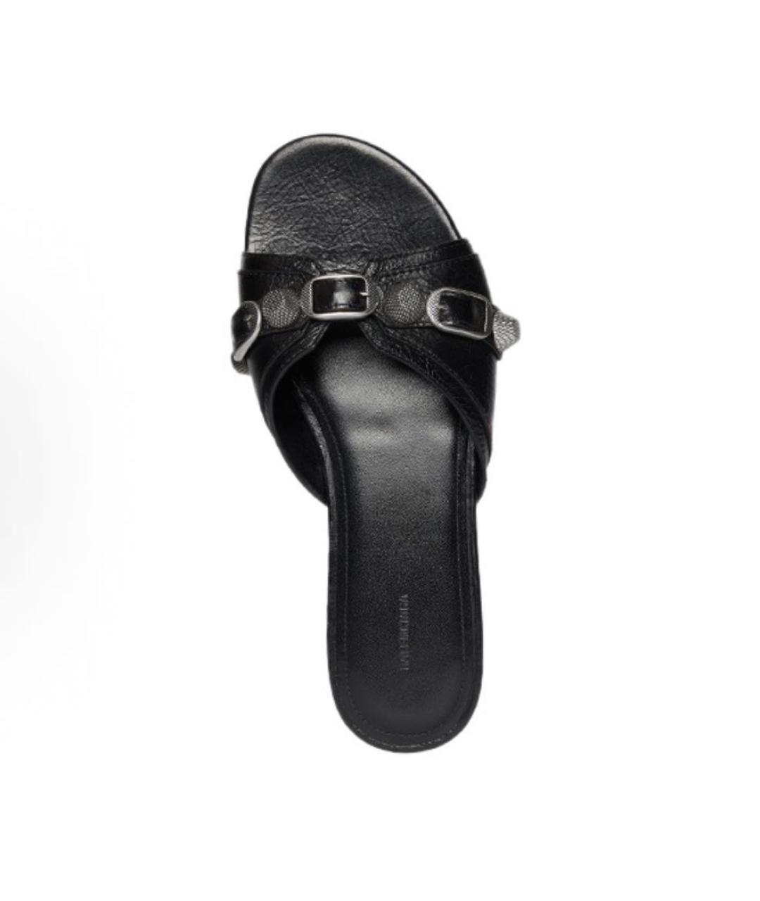 BALENCIAGA Черные шлепанцы, фото 3