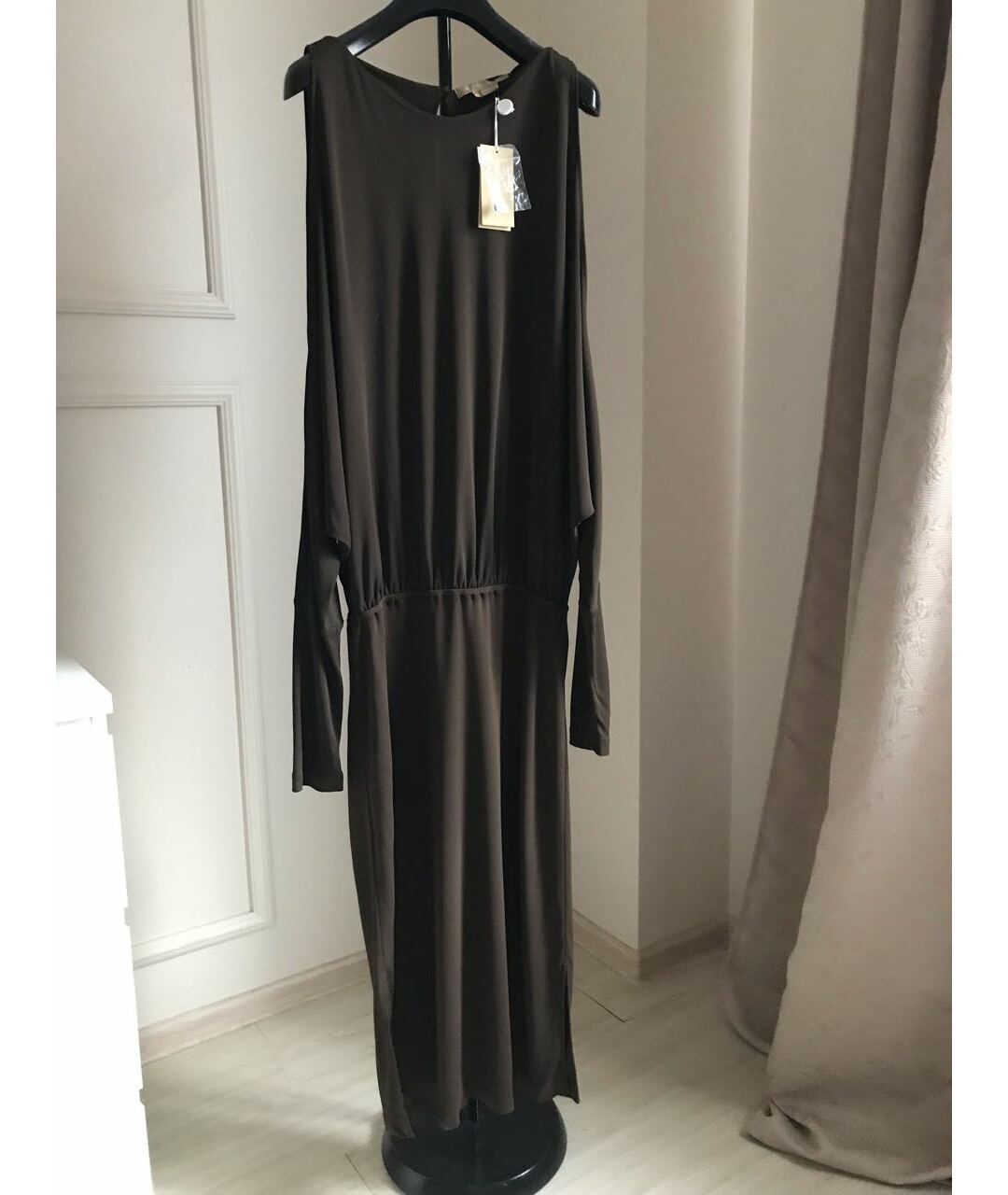 MICHAEL KORS COLLECTION Коричневое вискозное повседневное платье, фото 4
