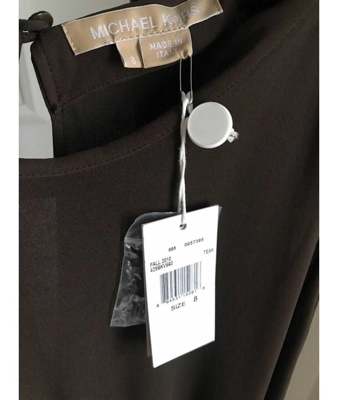 MICHAEL KORS COLLECTION Коричневое вискозное повседневное платье, фото 6