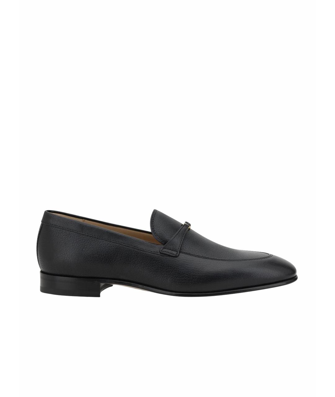 VALENTINO Черные кожаные лоферы, фото 1