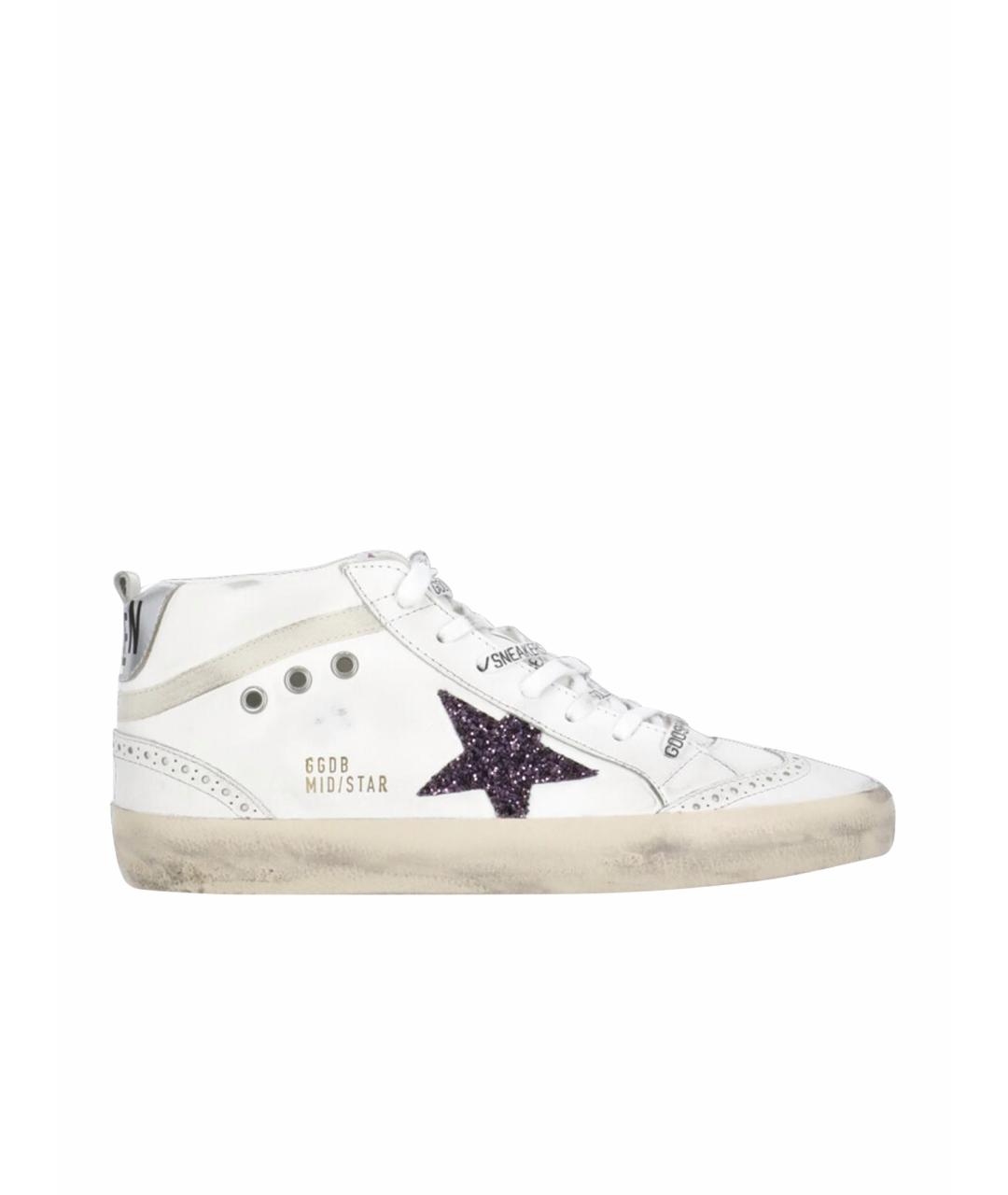 GOLDEN GOOSE DELUXE BRAND Белые кожаные кеды, фото 1