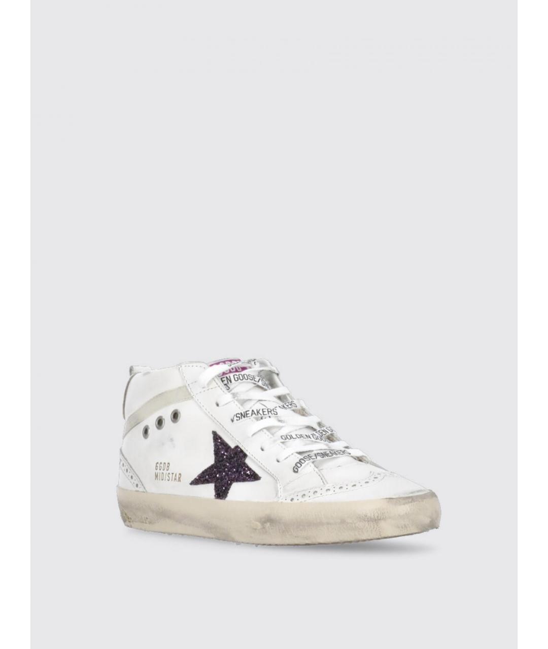 GOLDEN GOOSE DELUXE BRAND Белые кожаные кеды, фото 2