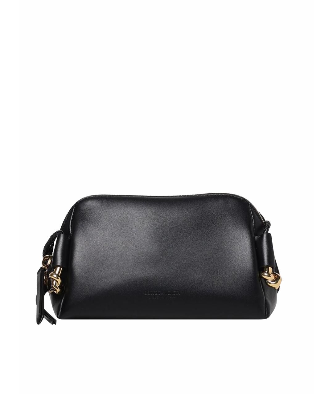 BOTTEGA VENETA Черная кожаная сумка через плечо, фото 1