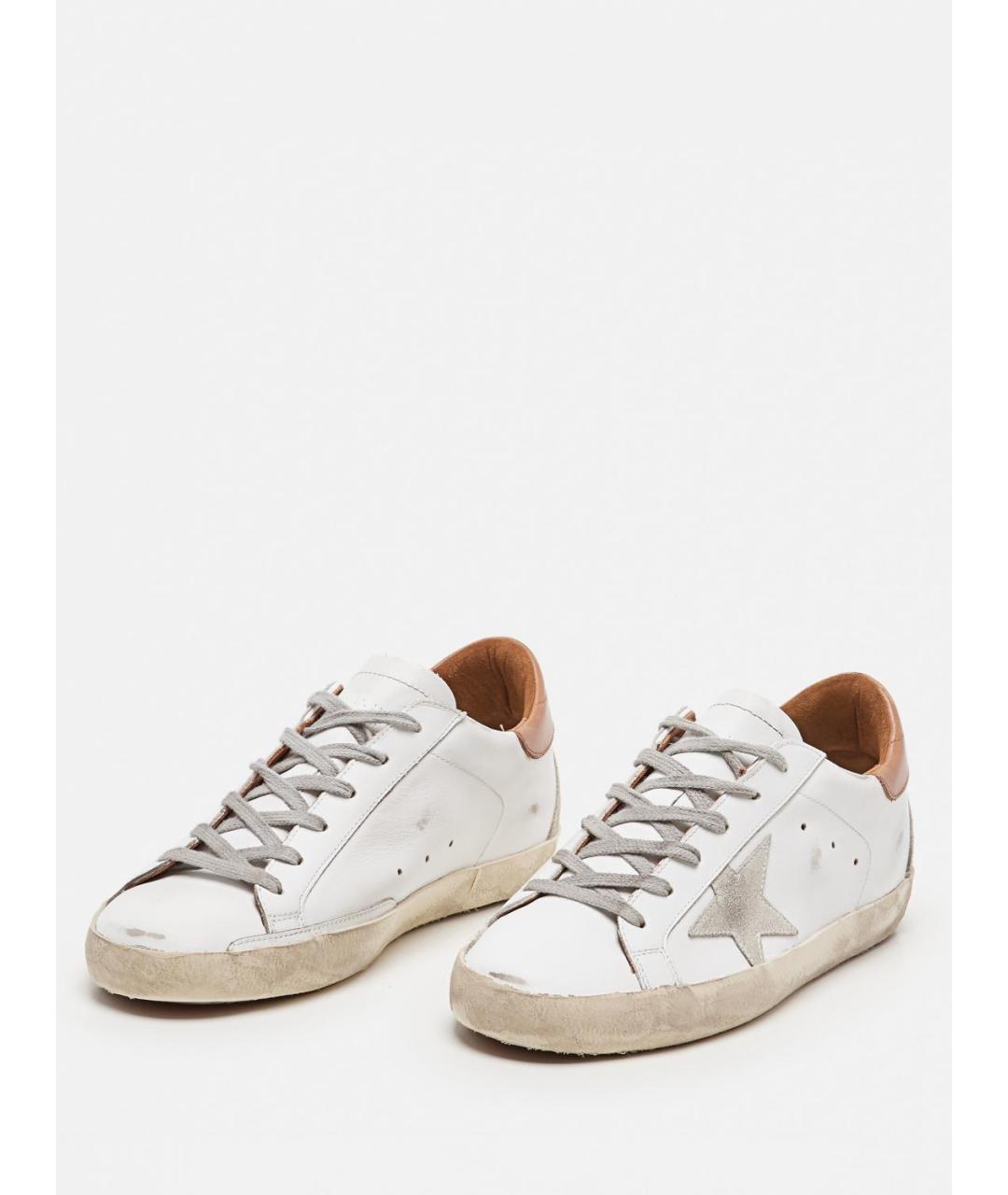 GOLDEN GOOSE DELUXE BRAND Белые кожаные кеды, фото 2