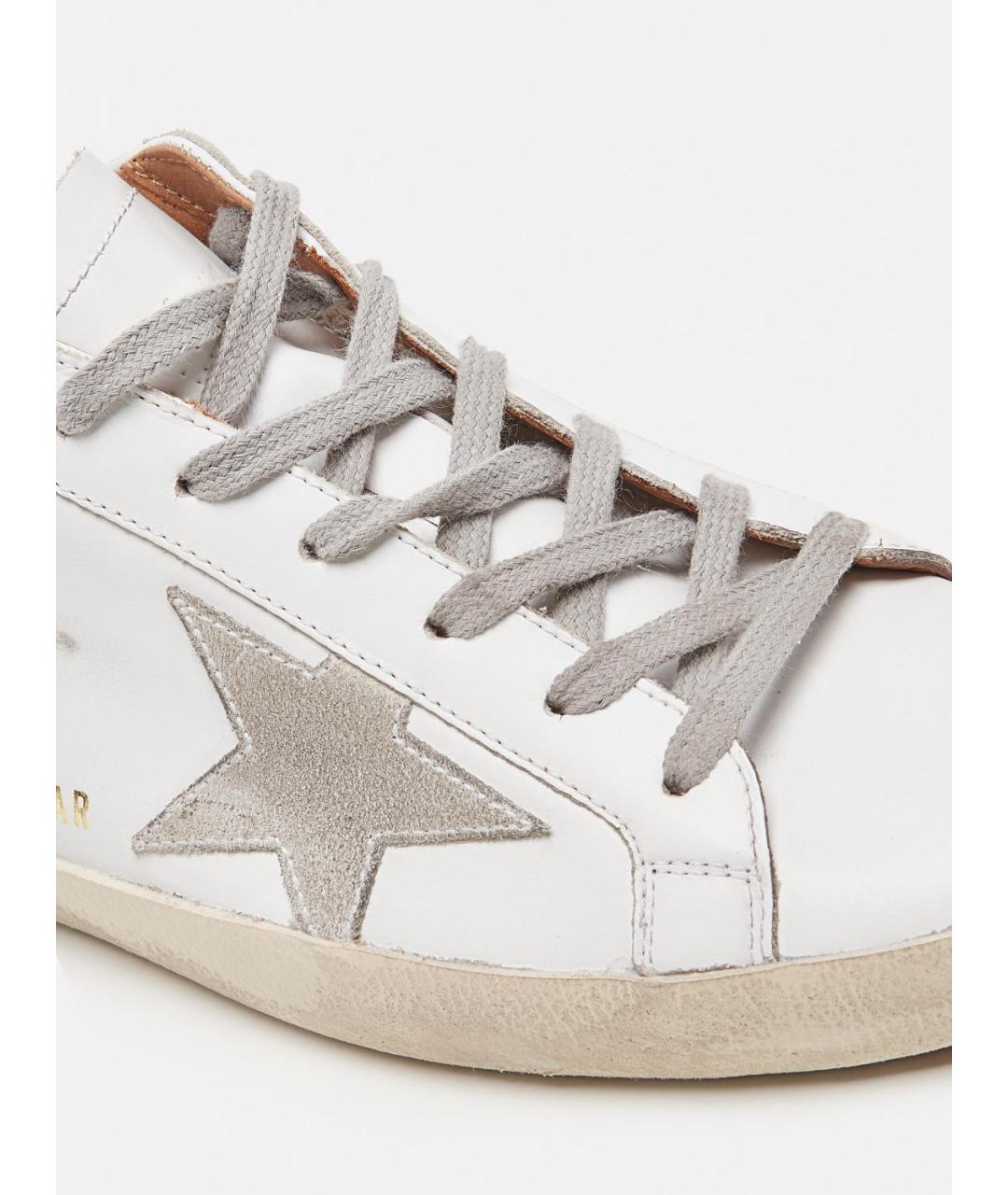 GOLDEN GOOSE DELUXE BRAND Белые кожаные кеды, фото 4