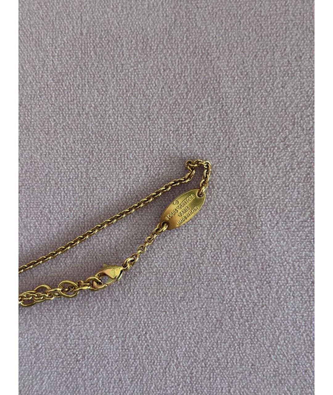 LOUIS VUITTON Золотая латунная подвеска, фото 4