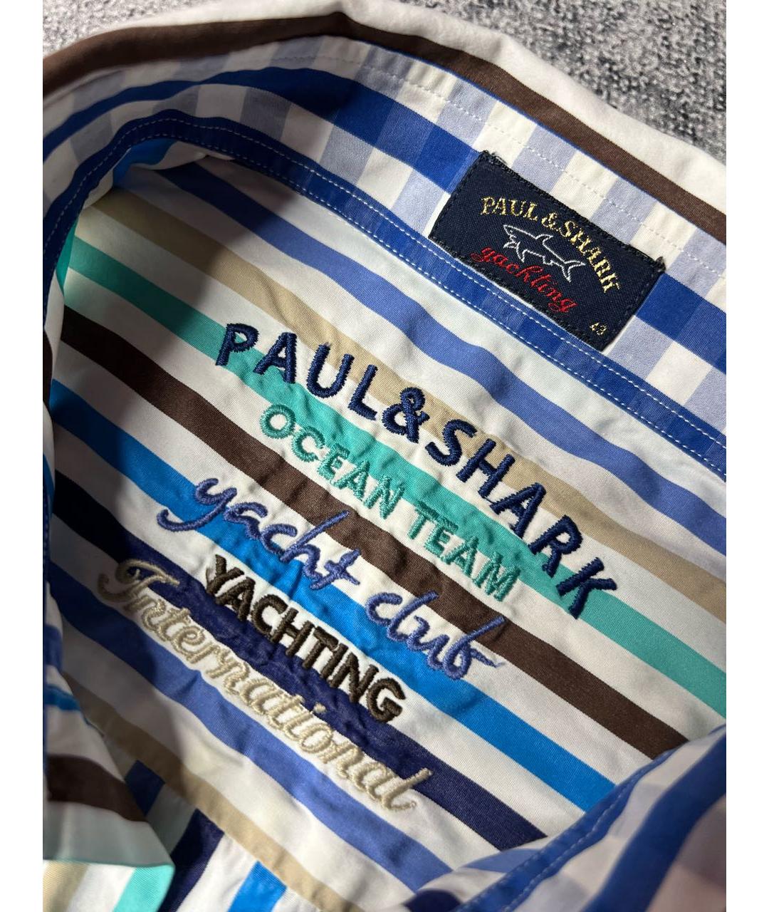 PAUL & SHARK Мульти хлопковая классическая рубашка, фото 6