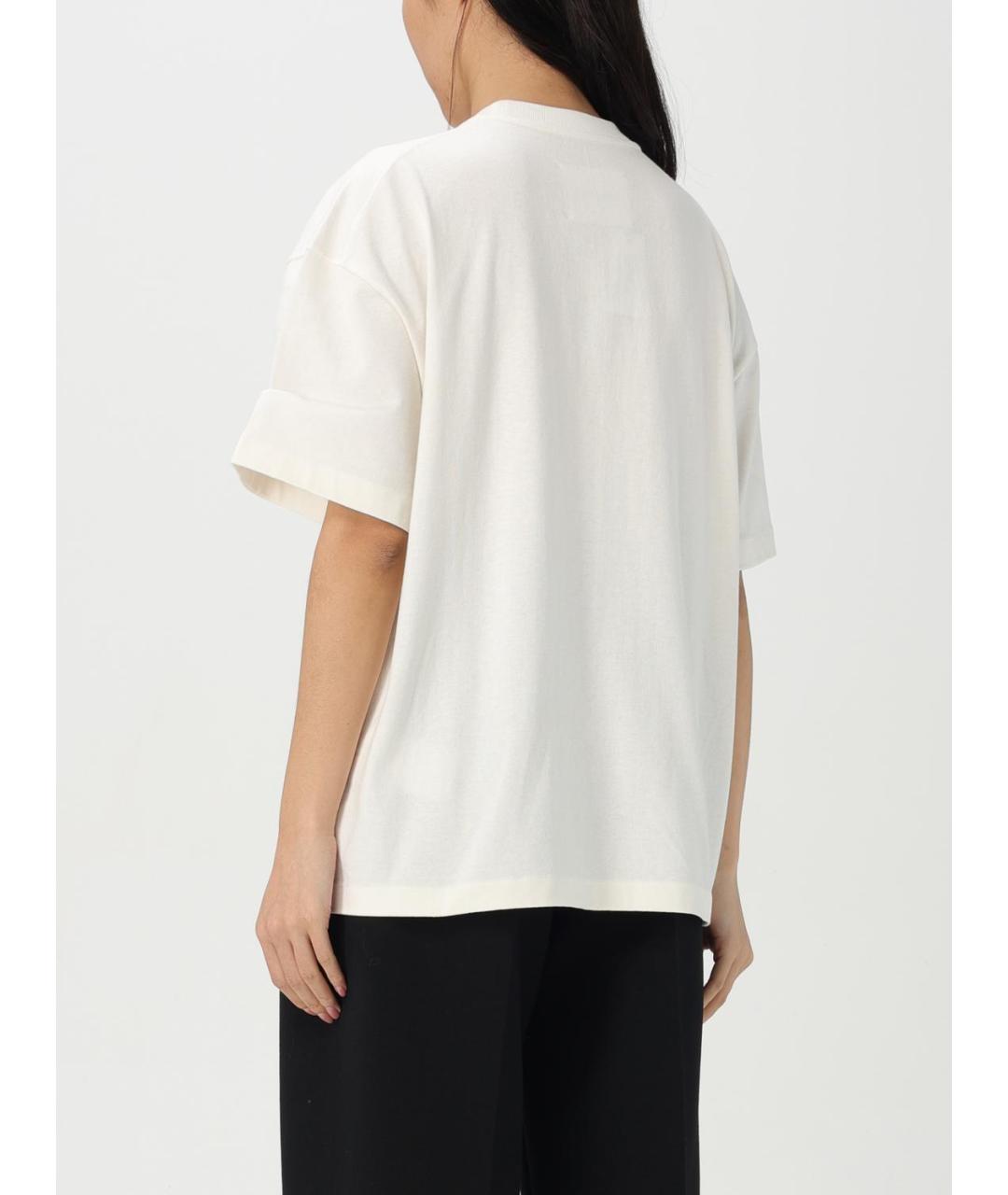 JIL SANDER Белая футболка, фото 4