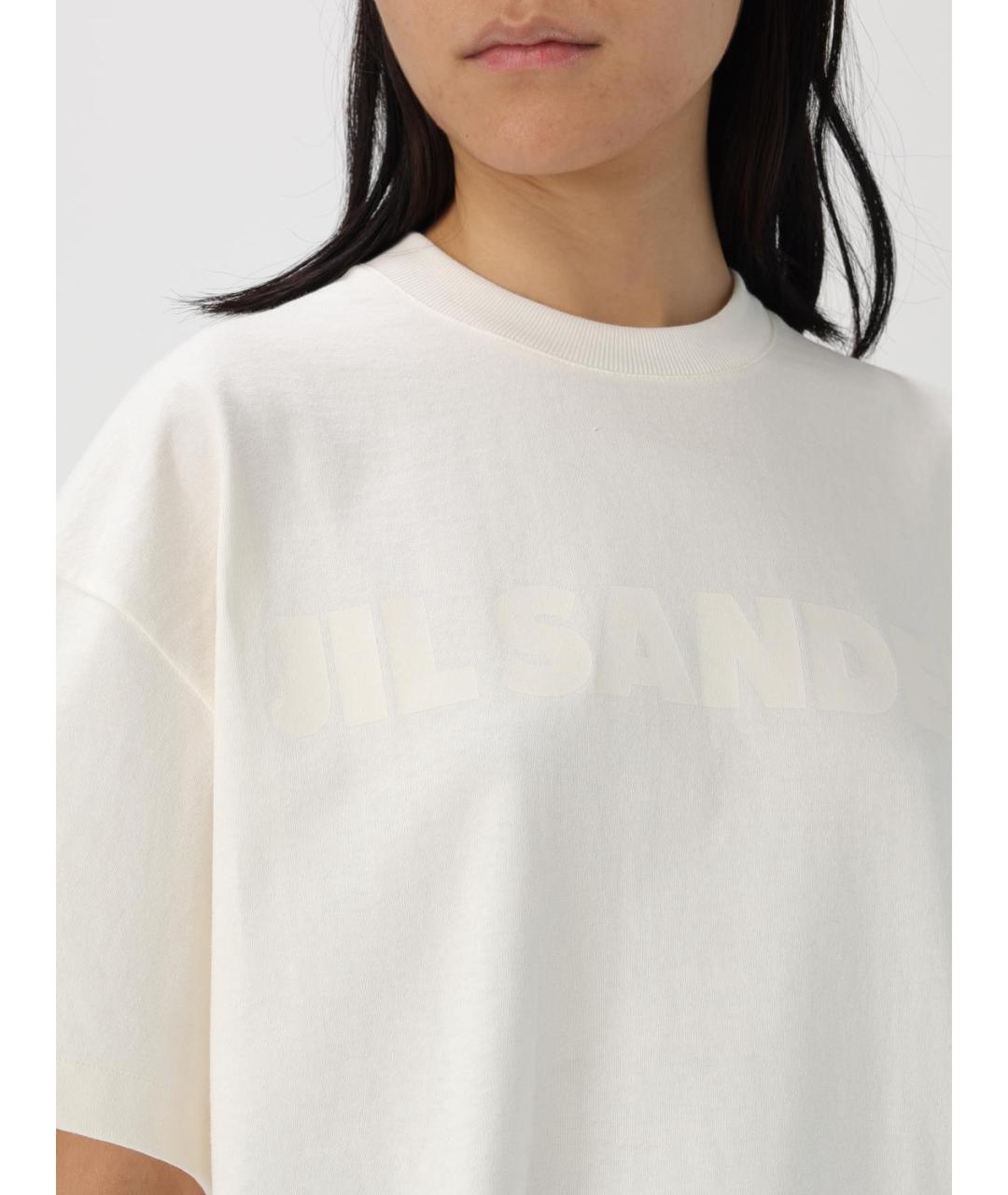JIL SANDER Белая футболка, фото 6