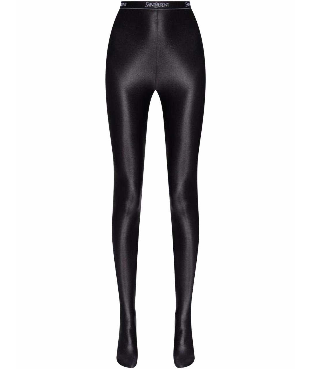 SAINT LAURENT Черные леггинсы и велосипедки, фото 1