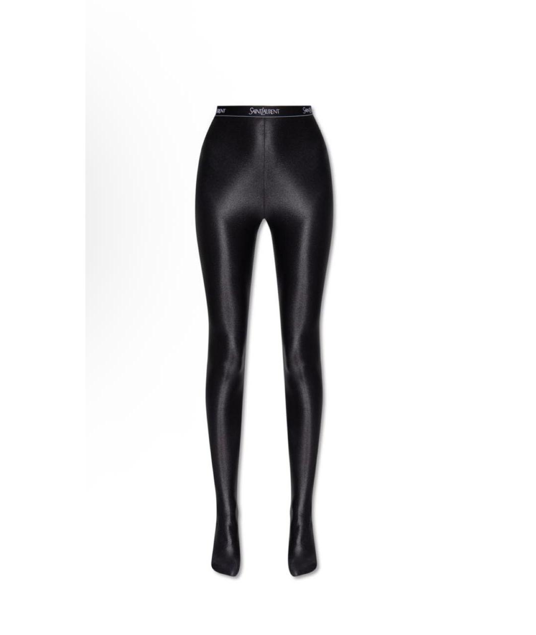 SAINT LAURENT Черные леггинсы и велосипедки, фото 6