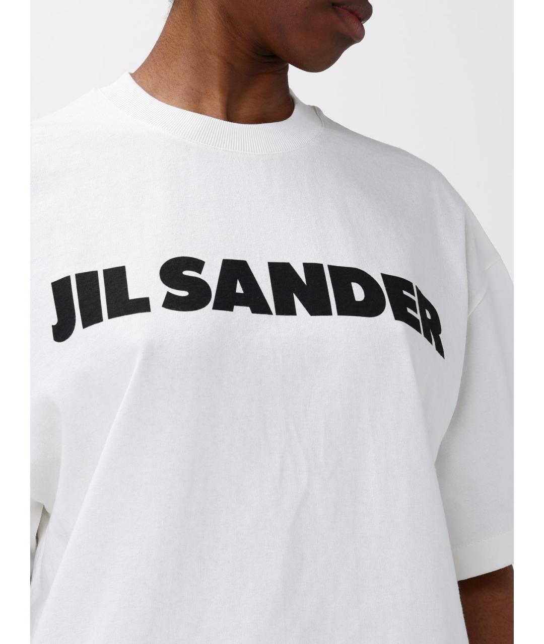 JIL SANDER Белая футболка, фото 6