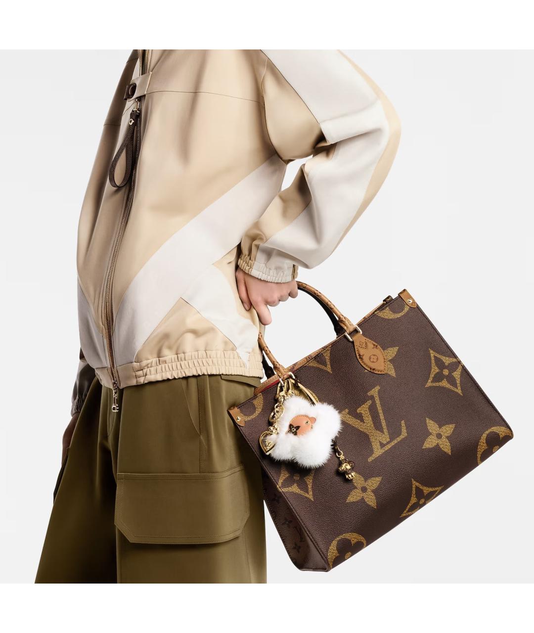 LOUIS VUITTON Коричневая сумка тоут, фото 7