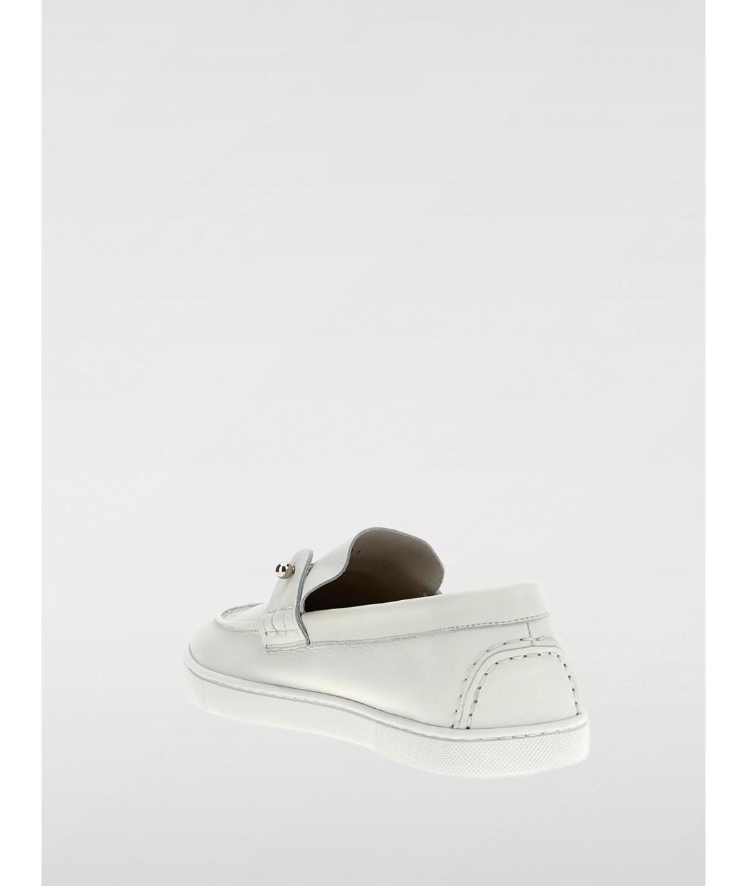 CHRISTIAN LOUBOUTIN Белые лоферы, фото 3