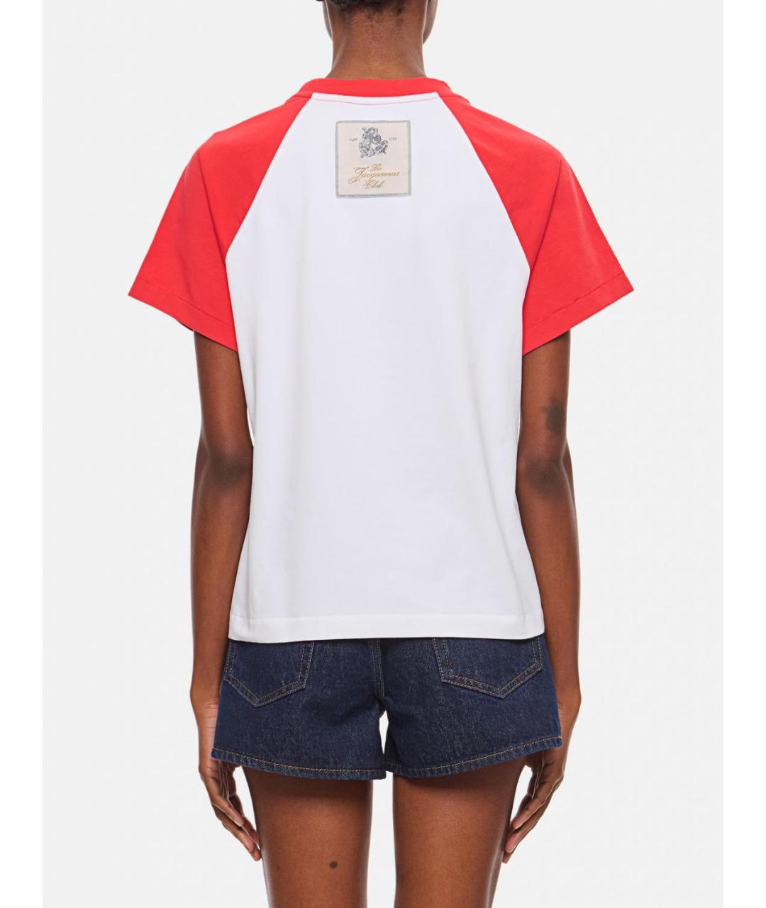 JACQUEMUS Белая футболка, фото 4