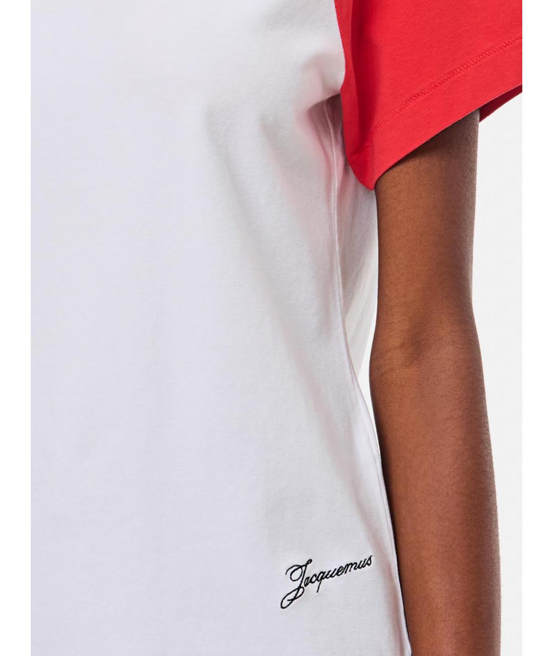 JACQUEMUS Белая футболка, фото 5