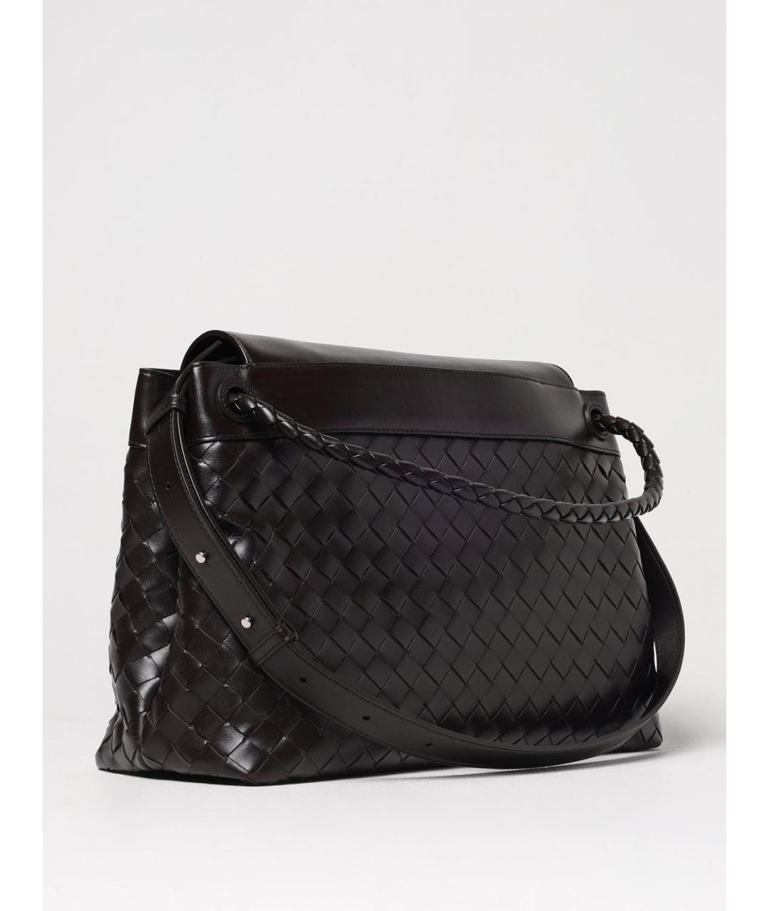 BOTTEGA VENETA Коричневая кожаная сумка тоут, фото 3