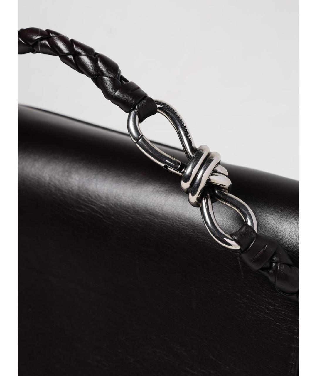 BOTTEGA VENETA Коричневая кожаная сумка тоут, фото 4