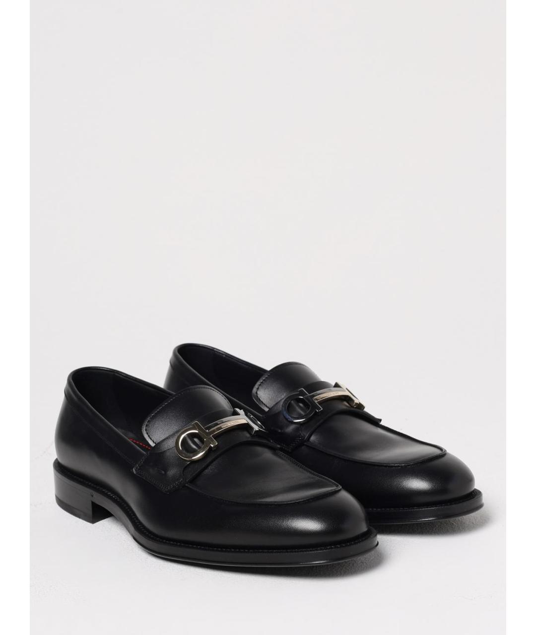 FERRAGAMO Черные лоферы, фото 2