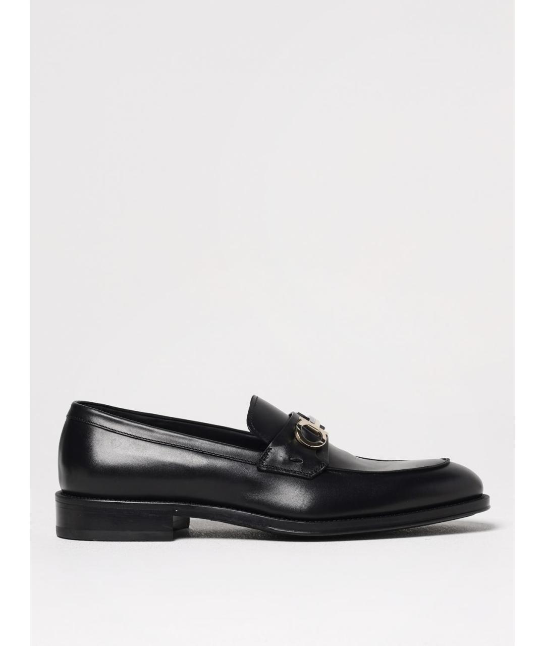 FERRAGAMO Черные лоферы, фото 5
