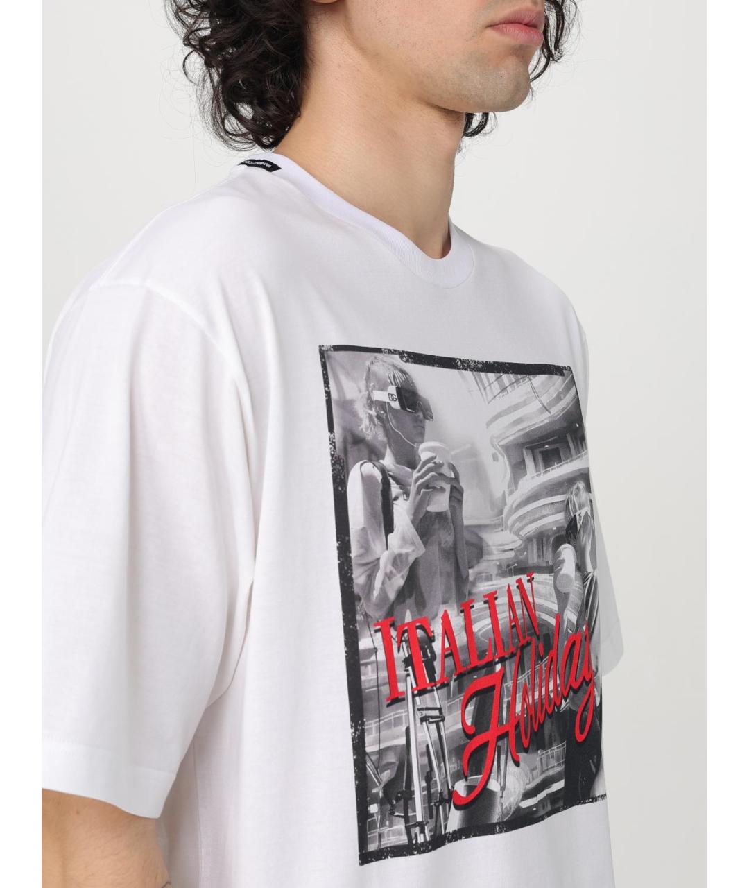 DOLCE&GABBANA Белая футболка, фото 6